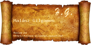 Halász Gilgames névjegykártya